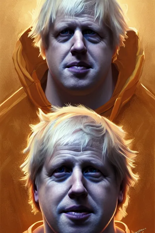 Image similar to boris johnson as patrick the star, realistic portrait, symmetrical, highly detailed, digital painting, artstation, concept art, smooth, sharp focus, illustration, cinematic lighting, art by artgerm and greg rutkowski and alphonse mucha