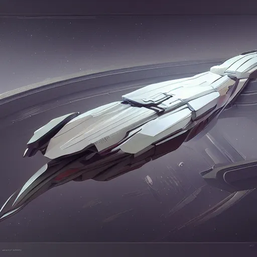 Image similar to render of huge futuristic spaceship in the shape of a chisel, by Paul Chadeisson, highly detailed, scifi, digital painting, artstation, concept art, smooth, sharp foccus ilustration, Artstation HQ