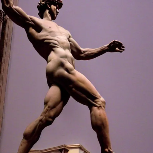 Image similar to david of michelangelo but with a bbc