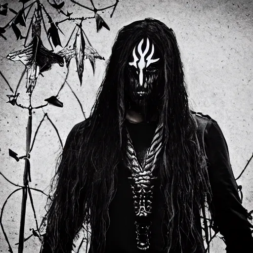 Image similar to omer adam black metal album cover