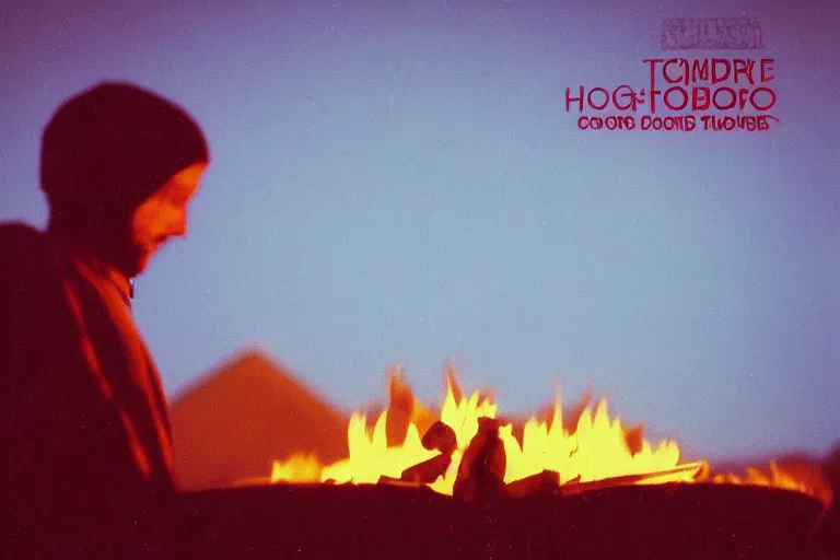 Image similar to campfire boards of Canada album cover, high quality