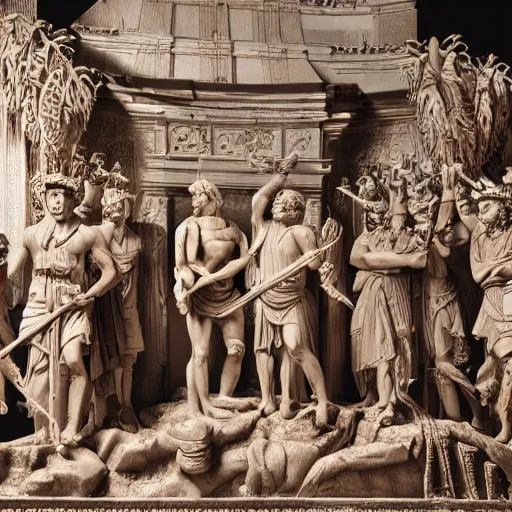 Prompt: julius caesar with his roman legion in tokyo, intricate detail, high resolution, ray tracing, dslr photo