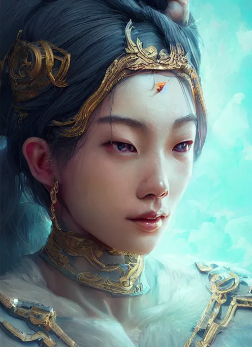 Image similar to a 3 d wlop goddess portrait, 8 k micro details, artwork by tooth wu and wlop and beeple and greg rutkowski, trending on artstation,