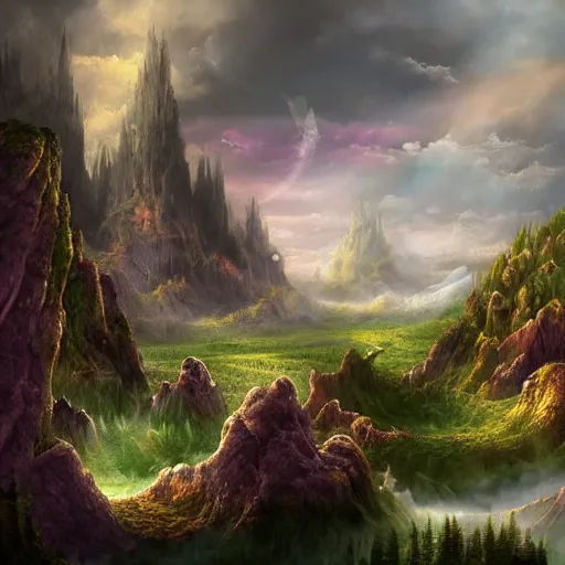 Prompt: fantasy landscape