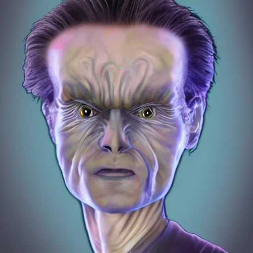 Prompt: realistic digital art of aliens meme guy as an alien