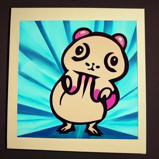 Prompt: art deco disco hamster