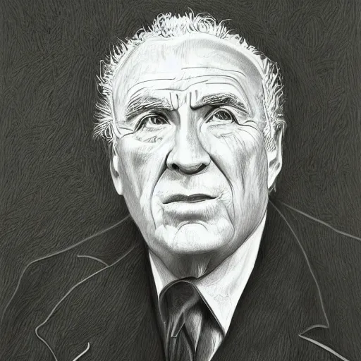 Image similar to figurativism proportional detailed portrait of james caan at elderly age of 1 0 5