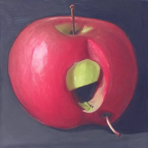 Image similar to crying apple