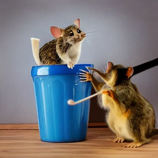 Image similar to “Tom and Jerry in real life, photography, 8k resolution, Ultra HD”