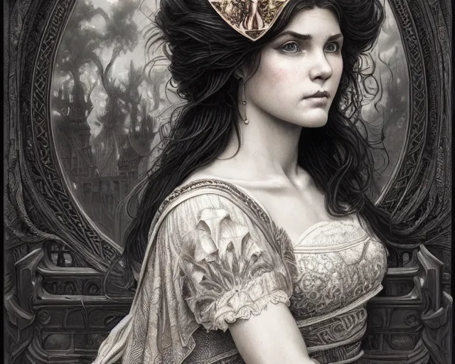 Image similar to photography of laurie lipton, deep focus, d & d, fantasy, intricate, elegant, highly detailed, digital painting, artstation, concept art, matte, sharp focus, illustration, hearthstone, art by artgerm and greg rutkowski and alphonse mucha