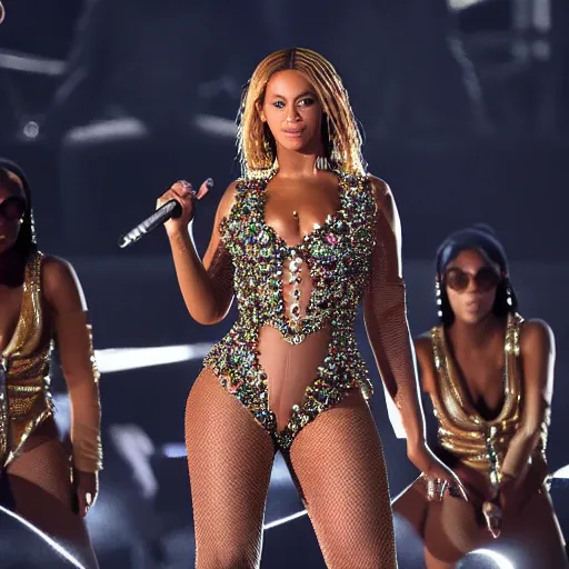 Image similar to Beyonce giving a concert, EOS 5D, ISO100, f/8, 1/125, 84mm, RAW Dual Pixel, Dolby Vision, HDR, Professional, Featured