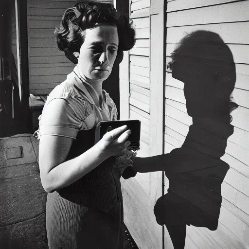 Image similar to the self portrait, by vivian maier,