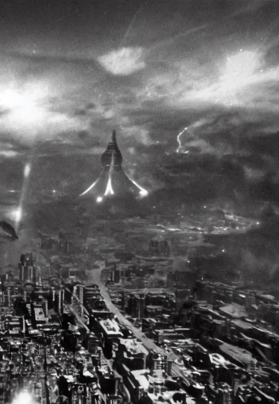 Image similar to Pulgasari the North Korean starfish monster destroying Pyongyang city, volumetric lighting, filmstill, produced by Kim Jong-il, Kodachrome, kaiju-eiga, monster movie, communist propaganda, film noir, 35mm film grain, Cooke Varotal 20-100mm T3.1, monochrome, in the style of Ishirō Honda and Akira Kurosawa