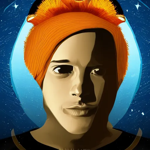 Prompt: planet tamaki, portrait, digital art