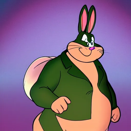 Prompt: big chungus as bugs bunny in real life