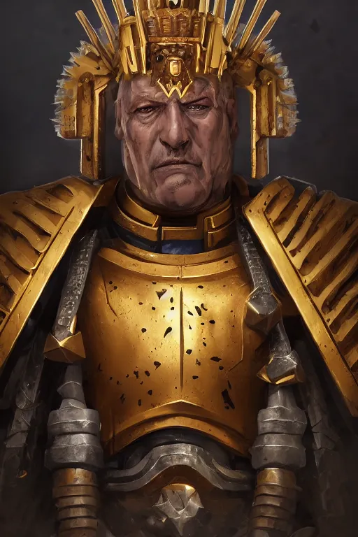 Image similar to queen portrait heros warhammer 4 0 k horus heresy fanart - the primarchs emperor by johannes helgeson animated with vfx concept artist & illustrator global illumination ray tracing hdr fanart arstation zbrush central hardmesh 8 k octane renderer comics stylized