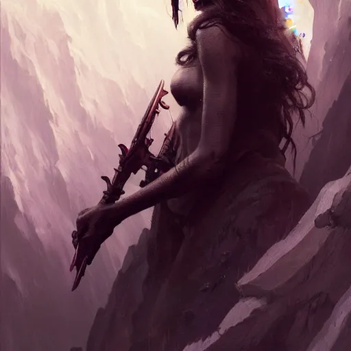 Image similar to a portrait of a beautiful angel of death in a scenic environment by marco bucci and greg rutkowski and frank frazetta, sharp focus, detailed, cinematic, closeup