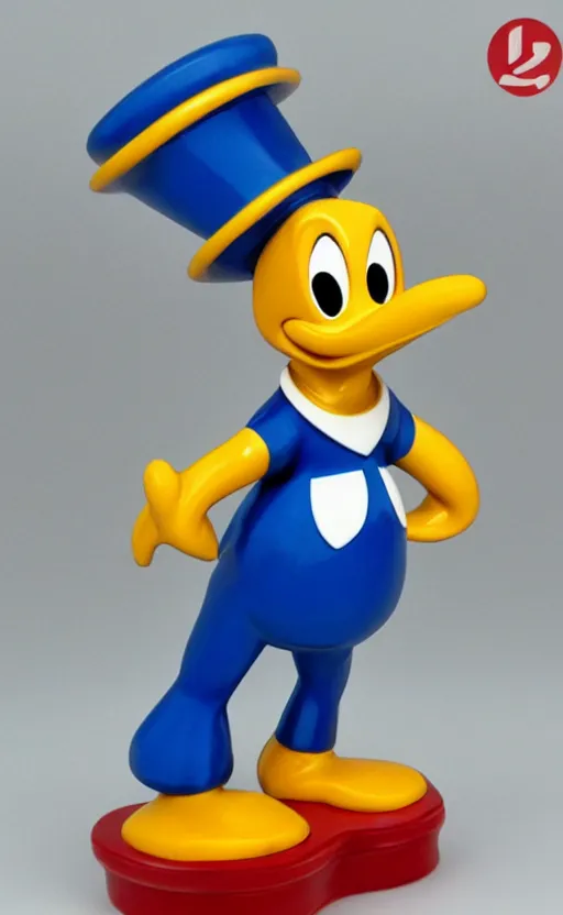 Image similar to disney, donald duck, 1980, figurine, made in china, detailed product photo