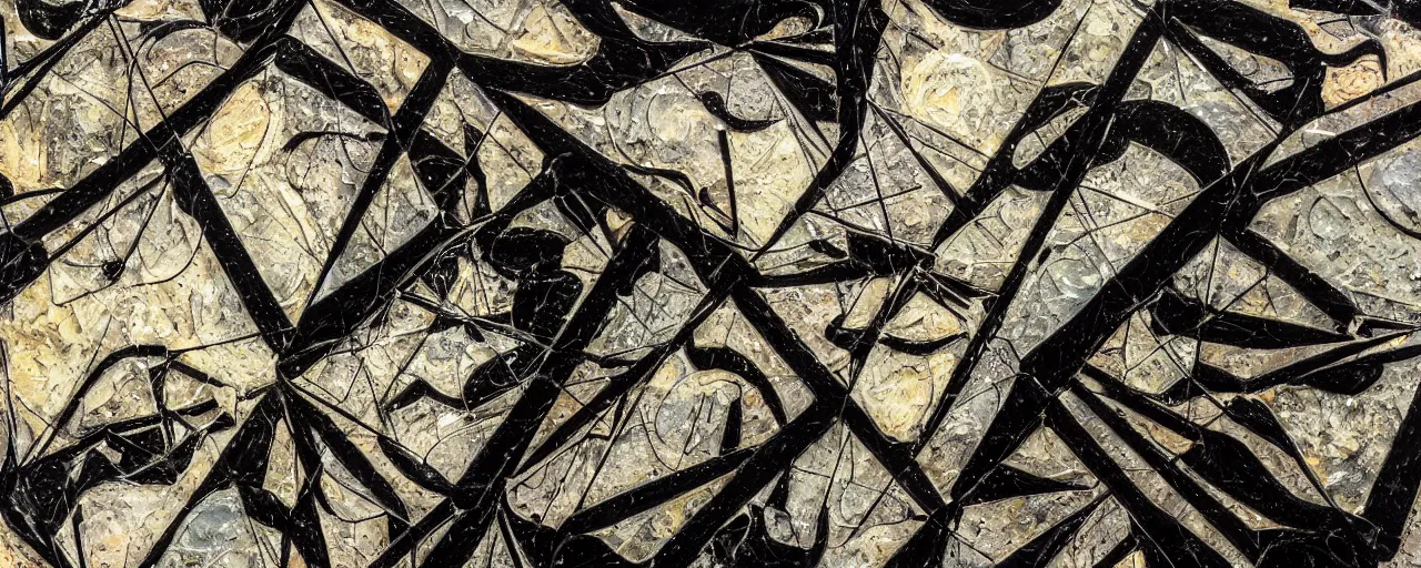 Prompt: a study of an autechre album cover, surrealism, post grunge concept art, chaotic 3d abstract impasto, hyperrealistic macro photography of obsidian shards, broken glass, geometric abstract art, by rene magritte, highly detailed, intricate, sharp focus, high detail, UHD, 4k