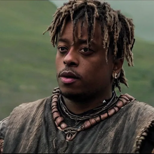 Image similar to juice wrld in Vikings very detailed 4k quality super realistic