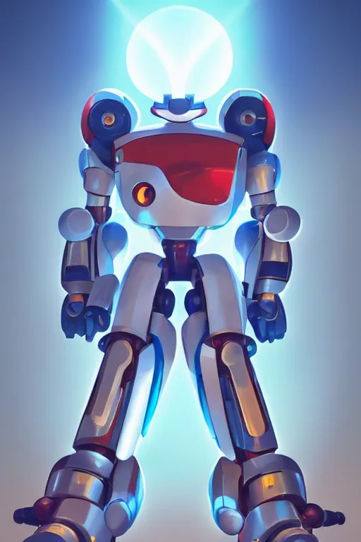 Image similar to metabots medabots medarotto medarot robot minimalist comics, behance hd by jesper ejsing, by rhads, makoto shinkai and lois van baarle, ilya kuvshinov, rossdraws global illumination ray tracing hdr radiating a glowing aura