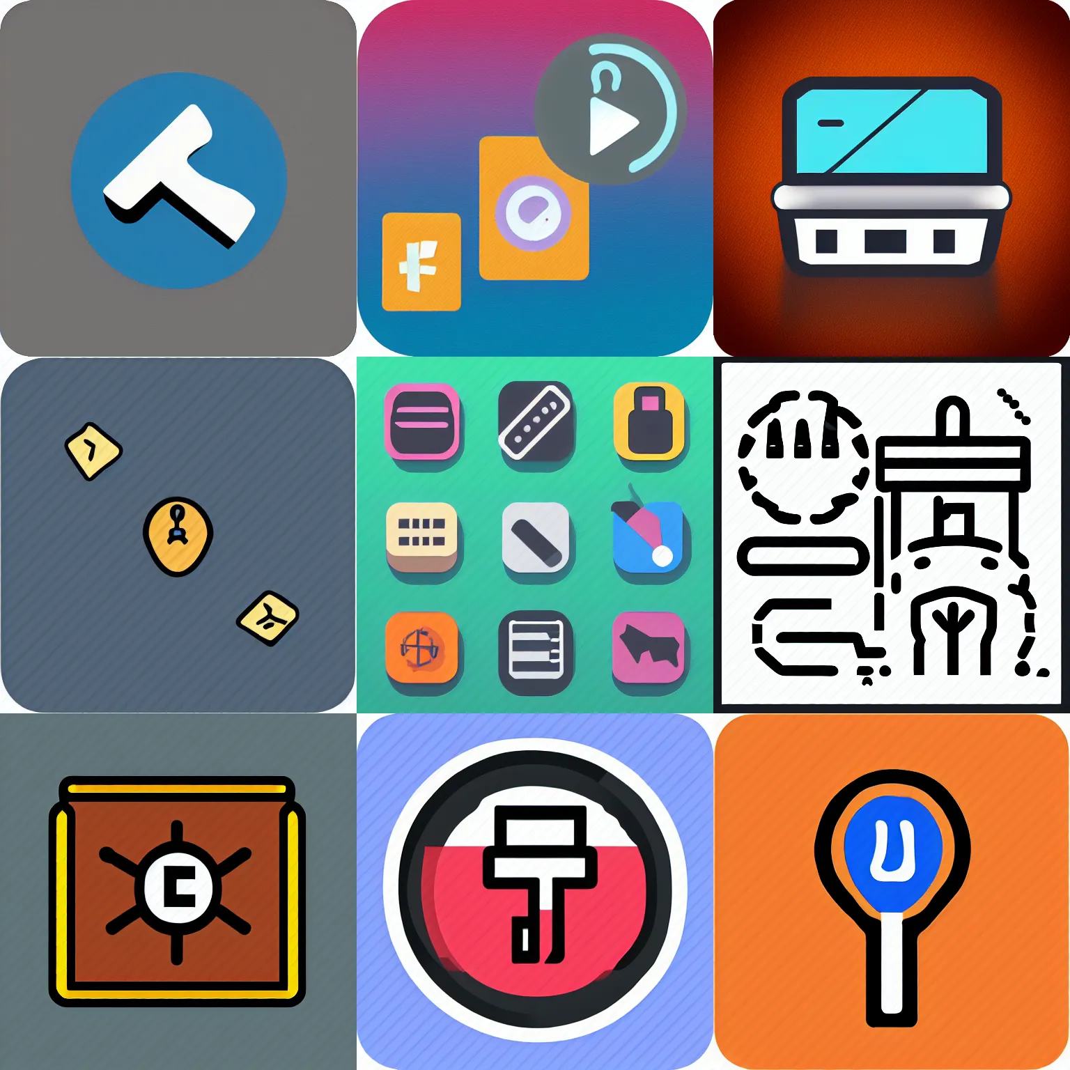 Prompt: game icon, app icon, murder mystery, detective, investigation, minimalist