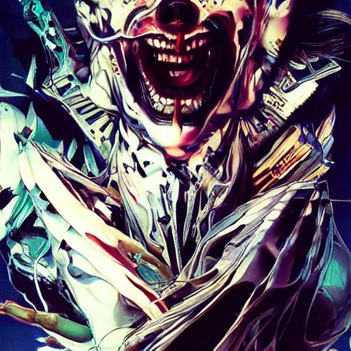 Image similar to a dream divided by zero : : hyperreal surrealism hypermaximal symbolism, paranoid critical method, glitchcore : : by artgerm, nychos, yoji shinkawa, todd mcfarlane — c 1 5