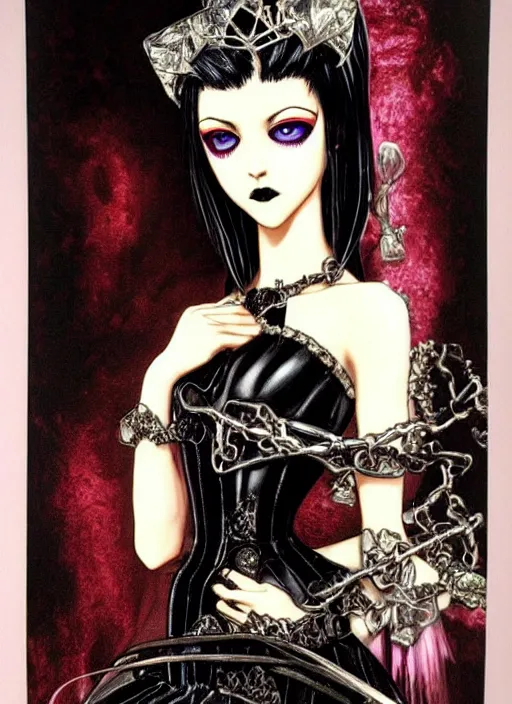 Image similar to ( ( gothic # ) ) princess portrait *. *. by battle angel alita * *, rene lalique, highly detailded, ( ( misa amane # ) ), by william - adolphe bouguerea