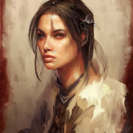 Prompt: portrait of a mage, by livia prima