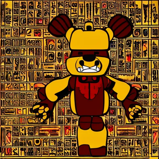 Image similar to Freddy Fazbear Hieroglyphs