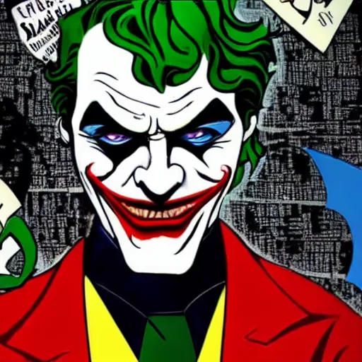 Image similar to The Joker as Batman