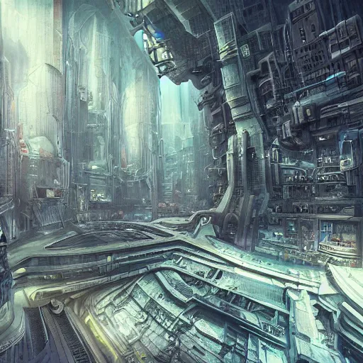 underground city, futuristic, gothic, grimdark, | Stable Diffusion ...