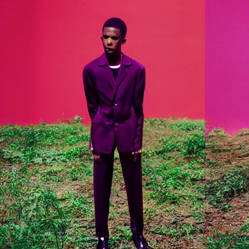 Image similar to realistic photoshooting for a new aime leon dore lookbook, cinematography, color film photography, photo in style of tyler mitchell, shusei nagaoka, steven meisel, petra collins, 3 5 mm