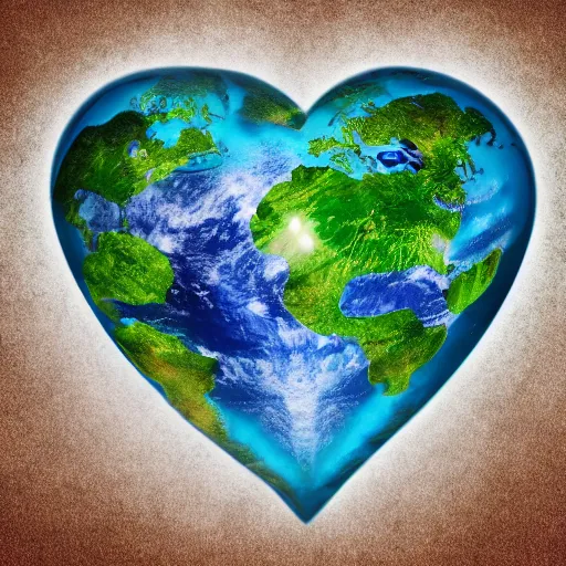 Prompt: heart of earth