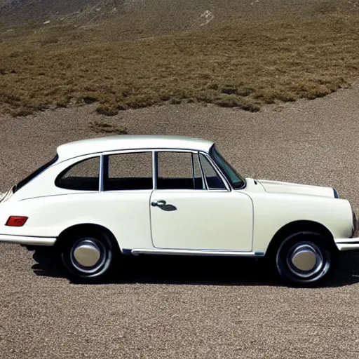 Prompt: “1960s Porsche Cayenne”