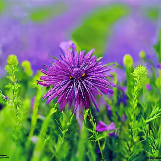 Image similar to hyper realistic photo human body made of wild flowers