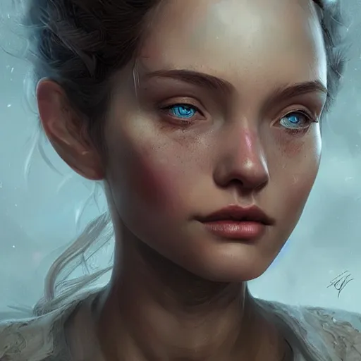 Image similar to ! close up of a pretty teary girls eyes, character concept art, intricate complexity, by wlop, by charlie bowater, by quixel megascan, by artgerm and by ilya kushinov