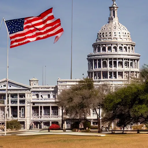 Prompt: texas as a walking state