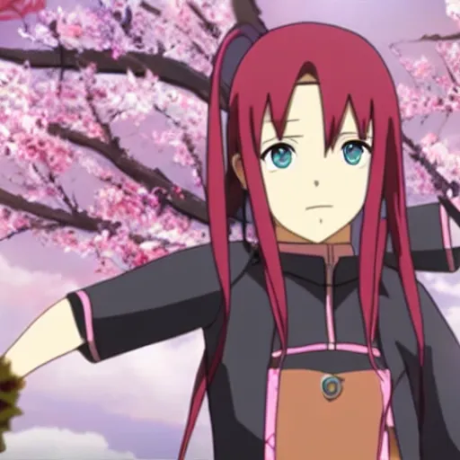 Prompt: Sakura fron Naruto in Sword Art Online Movie Adaptation