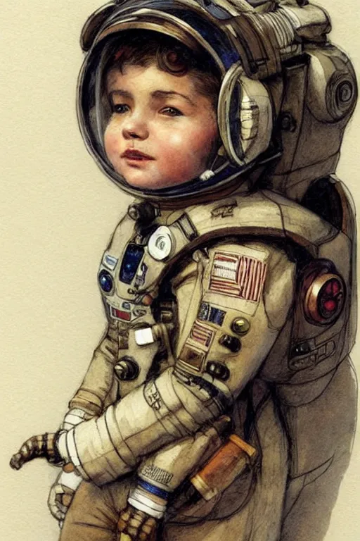 Image similar to (((((portrait of boy dressed as steampunk astronaut costume . muted colors.))))) by Jean-Baptiste Monge !!!!!!!!!!!!!!!!!!!!!!!!!!!