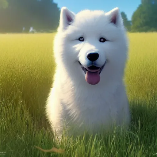 Samoyed best sale with eyebrows