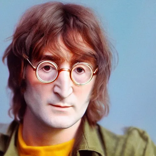 Image similar to John Lennon made of honey