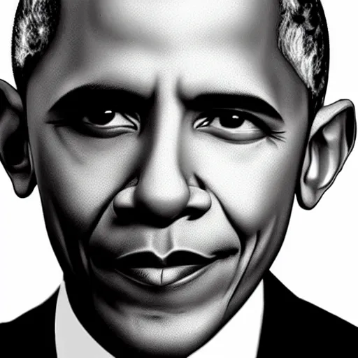 Prompt: night trail cam footage of Barack Obama