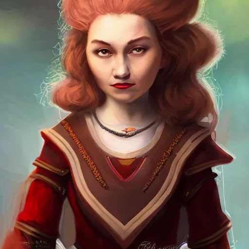 Prompt: a stunning portrait of a short halfling rouge, digital art trending 4 k