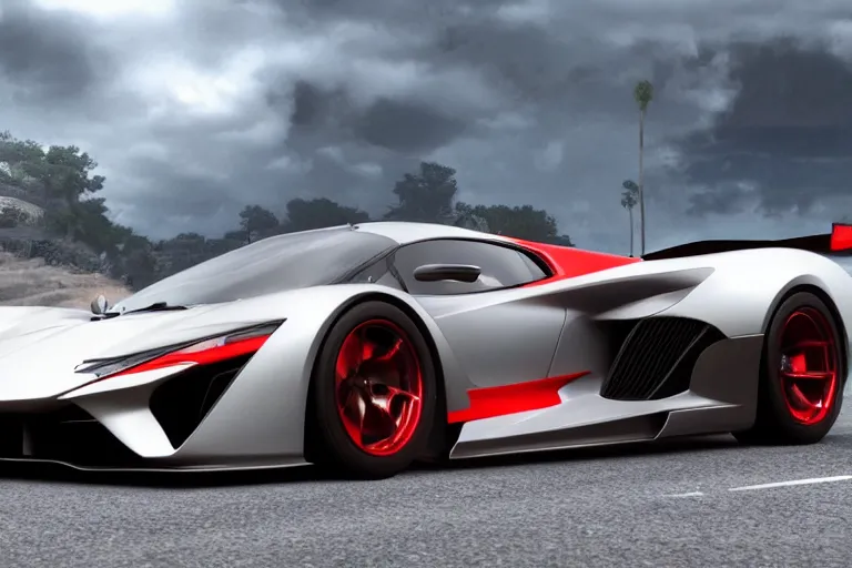 Image similar to photo wallpaper sport car gran turismo 7 forza horizon need for speed fast and furious 5 unreal engine supercar hypercar game concept car octane render, 4 khd 2 0 2 2 3 d cgi rtx style chrome reflexion global illumination ray tracing hdr arstation pixar and disney unreal