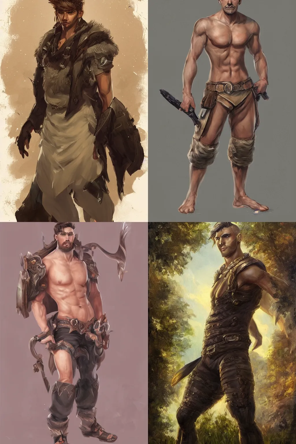 Prompt: male character art by shishkin