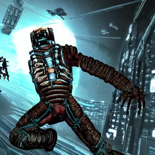 Prompt: Deadspace on the PlayStation 1