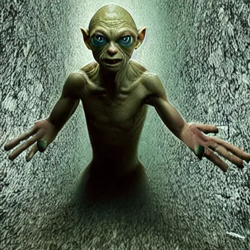 Image similar to gollum in the matrix