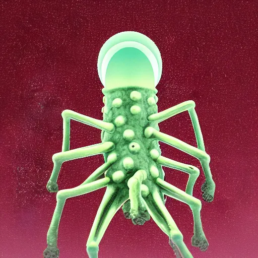 Image similar to a bacteriophage donald trump