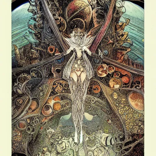 Prompt: A new dawn from the darkness :: mental health :: psychology :: Concept Art :: Highly Detailed :: intricate :: a masterpiece by M.W. Kaluta